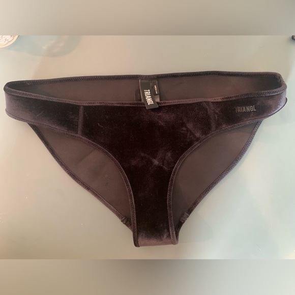 Triangl bikini black velvet neoprene - Picture 2 of 7